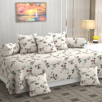 NCS Polycotton Floral Diwan Set