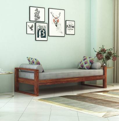 Suncrown Furniture UrbanFold Sheesham Wood Diwan Bed For Living Room Solid Wood Diwan