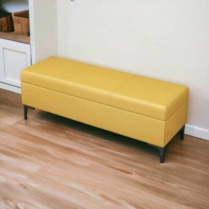 CRUZ INTERNATIONAL Velvet Fabric Ottoman Bench Couch with storage for Room & Office Solid Wood Settee