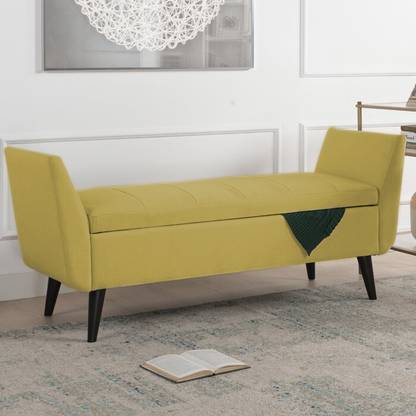 TFS Classy Upholstered Bench/Sofa/Settee with Storage Box for Bedroom/Livingroom Solid Wood Settee