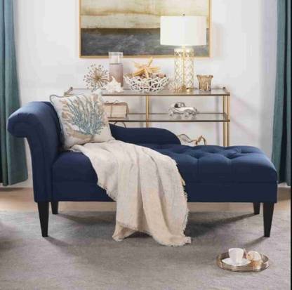 Soul Light Art Chesterfield-style chaise longue/couch sofa armchair chaise lounger sofa Blue Engineered Wood Diwan