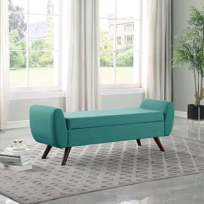 TFS Wooden Velvet Fabric Classy Look 2 Seater Sofa/Settee for Home/Office Solid Wood Settee