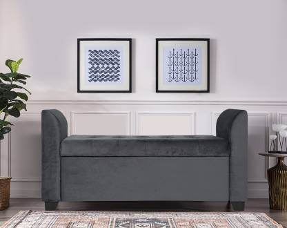 Trevi Polo Storage Bench Fabric Settee