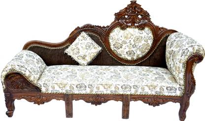 W.S.HANDICRAFTS Teak Wood Sofa Couch/diwan Three Seater for Living Room Furniture Solid Wood Diwan
