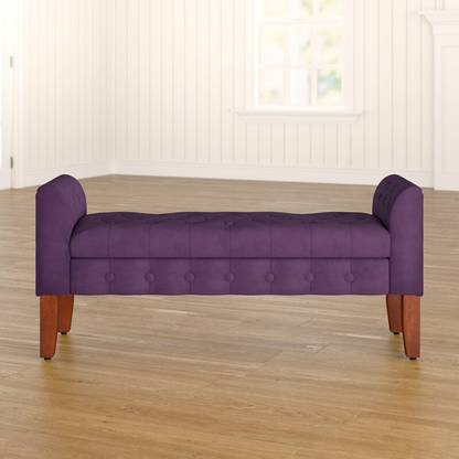 TFS Upholstered Flip Top Storage Bench Solid Wood Settee