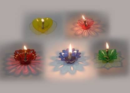 HK Plastic (Pack of 12) Table Diya Set