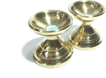 AMKL Brass (Pack of 2) Table Diya Set