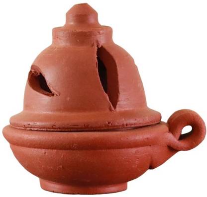 Pallavi Pooja Room Decorative Diyas with Lid | Diya for Pooja Room Gift Pack Earthenware Table Diya Set