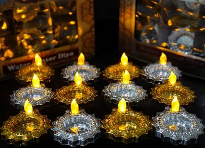 Rosevestla Plastic (Pack of 24) Table Diya Set