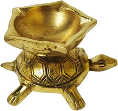 Ayyappantraders Tortoise Deepam Brass | Turtle Lamp | Feng Shui Vastu Deepam Brass Table Diya
