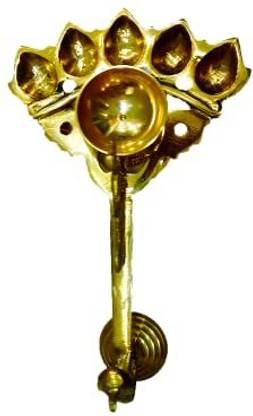lnds Best Qualitey Poncho Pradeep Matierial Barss Size(L* w*H- 24cm* 15cm*12cm) Brass Table Diya