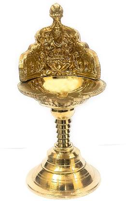 ATMDU Ayyappan Traders Kula vilakku for Pooja | Lakshmi Devi Kula villakku Brass Table Diya