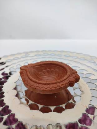 Solution Complete SCSHELL Pottery (Pack of 24) Table Diya Set