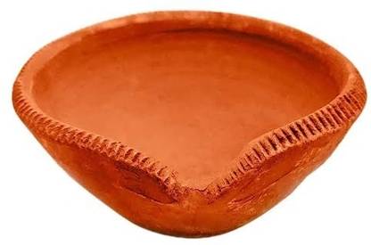 TUFAN Terracotta (Pack of 10) Table Diya Set