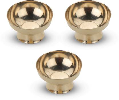 DOKCHAN Brass (Pack of 3) Table Diya