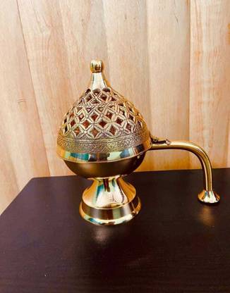 Krafty Crone Brass Lobandan Burner Dhooni Dhoop Dani Brass Table Diya