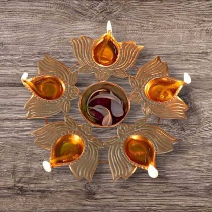 Looksgarden Iron Table Diya Set