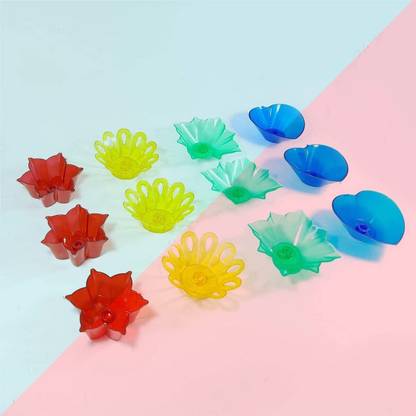 BS NATURAL Plastic (Pack of 24) Table Diya Set