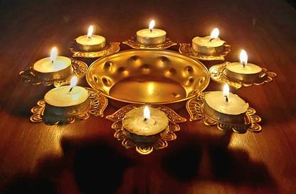 abbas Iron Table Diya