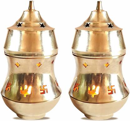 DOKCHAN Brass (Pack of 2) Table Diya