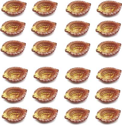 BS NATURAL Pottery (Pack of 24) Table Diya Set