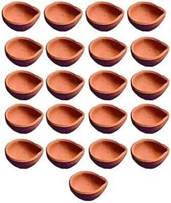 Idha Stoneware (Pack of 21) Table Diya Set