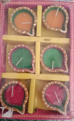 Aanya Studio Ceramic (Pack of 6) Table Diya Set