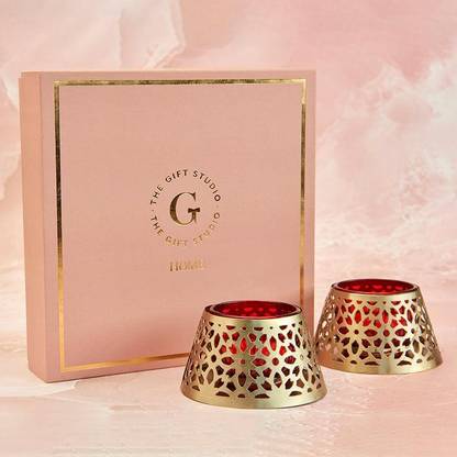 The Gift Studio.com Steel Table Diya Set
