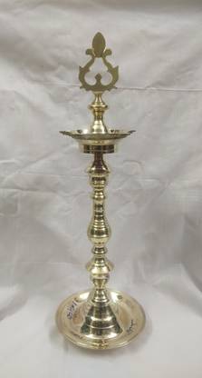 Brass kuthu vilakku Brass (Pack of 2) Table Diya