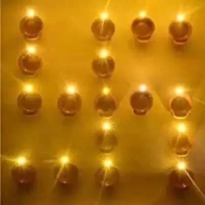 ZURU BUNCH Plastic (Pack of 12) Table Diya Set