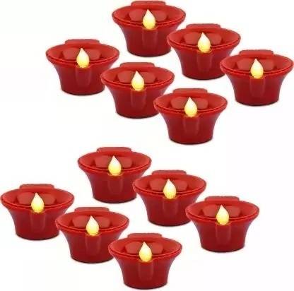 NPU Traditional LED Water Sensor Diya ,Temple ,Office ,Home ,Diwali Decoration 576 Candle