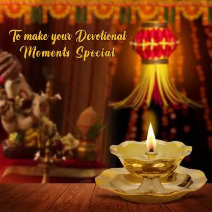 DecorDeck PTG-DDFG-022 Brass Table Diya