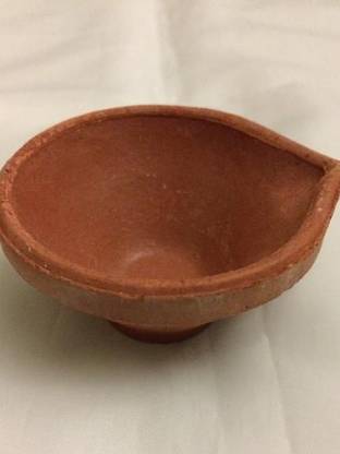 Radial Square Earthenware (Pack of 100) Table Diya Set