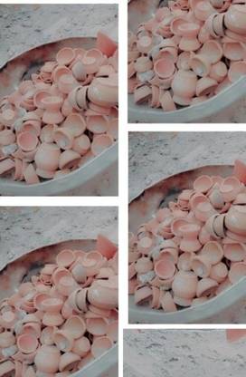 COMTOSS Earthenware (Pack of 21) Table Diya Set