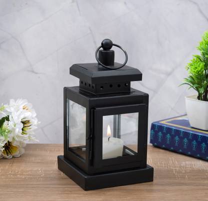 HOUZZPLUS Decorative Iron Lantern for home decor , Akhand Diya Stand iron Iron Table Diya