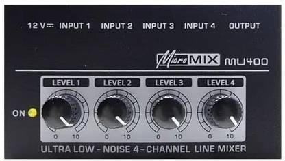 KH HAYDEN MX400 Ultra Low-Noise 4-Channel line mixer Audio Micro Mixer Powered Sound Mixer