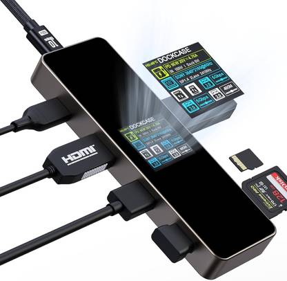 Dockcase DPR71S 7-in-1 USB-C Smart Hub Gen 2 Full-Featured Data Cable