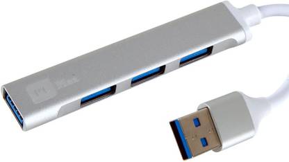 pcmax 4 in 1 Sleek USB Hub 3.0 for PC, 4-Port High Speed USB Hub 3.0 Docking Station