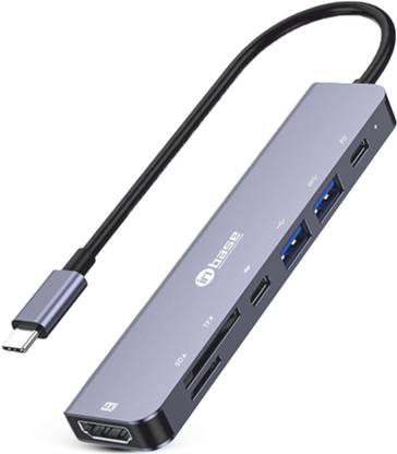 Inbase Pro Hub 7 Multiport 7-in-1 USB-C Hub with USB-C,60W PD Charging Ports USB Hub