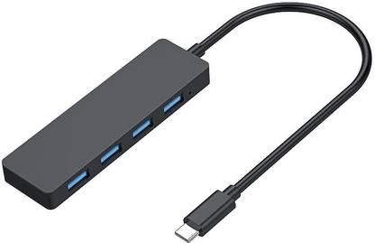 OG X NEXSA Portable Type-C to USB 3.0 4-Port Hub – Super-Speed USB Extension High-Speed Data For Laptops, PCs, Tablets, Mobiles & Gaming Consoles