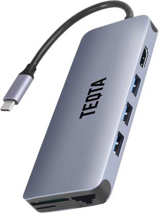 TEQTA 12-in-1 USB C HUB 12 IN 1 USB C Hub with 4K HDMI USB C Hub for MacBook Pro, Air, XPS and More, Supports both Windows and Mac