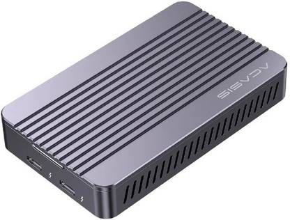 Acasis 40Gbps M.2 NVME SSD Enclosure DP 4K60Hz Docking Station Compatible with Thunderbolt 3/4, USB 4.0/3.2/3.1/3.0/2.0, PORTABLE, TBU42