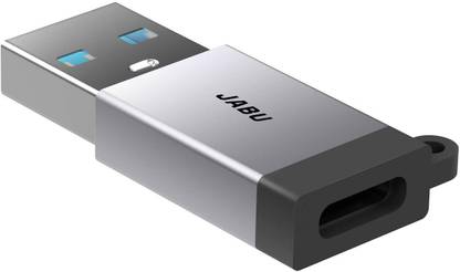 JABU USB Type C Adapter,Type C Female to USB A Charger Charging Cable Converter USB Type C to USB 3.1 Gen1 Type-A Female Lightning Adapter-Pack of 2 Adapter