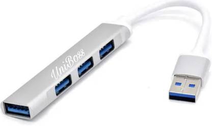 UniBoss 4 Ports USB 3.0 Hub For Laptops, Desktop Computers, Notebook, Macbook 4 Ports USB 3.0 Hub for Macbook, Laptop, Desktop Computers USB 3.0 Hub