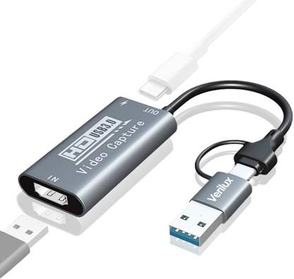Zomei Versatile 4K HDMI to USB C Video Capture Card 100W PD Support HDMI to USB USB C Adapter 4K 1920x1080 60Hz Fast Charge Converter Dock