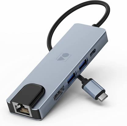 vOnline 5-in-1 Type C, RJ45, HDMI, USB 3.0/2.0, PD Hub-C-5-EHUUC Docking Station