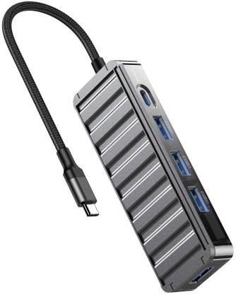 XO HUB 5-in-1 USB-C,1.9A Max Output, 4 USB 3.0 Ports & Type-C Interface, 5Gbps Data Transfer Docking Station HUB Adapter