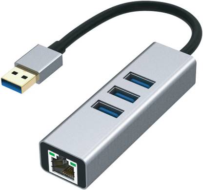 Linetek URJU3 USB 3.0 AM to RJ45+ USB3.0 HUB