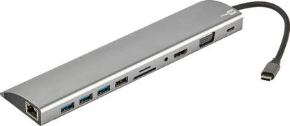pcmax 11 in 1 Docking Station HDMI 4K, VGA, 4 USB Port, PD 100W, SD&TF, 3.5mm Audio 11 in 1 Docking Station HDMI 4K, VGA, 4 USB Port, PD 100W, SD&TF, 3.5mm Audio Docking Station