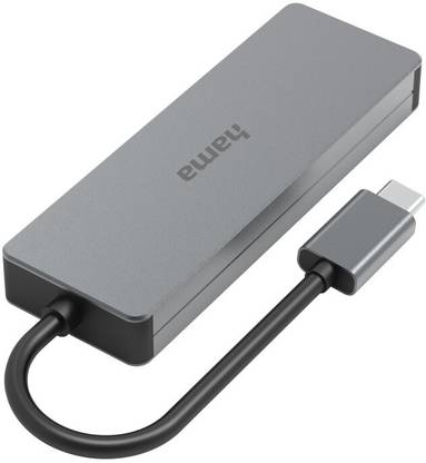 Hama USB Hub, USB 3.2 Gen2, Aluminium Housing, Transmission Speed 10GBPS, 200105 4 in 1 Multiport Hub
